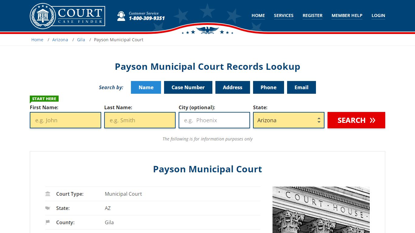 Payson Municipal Court Records | Payson, Gila County, AZ Court Case Lookup